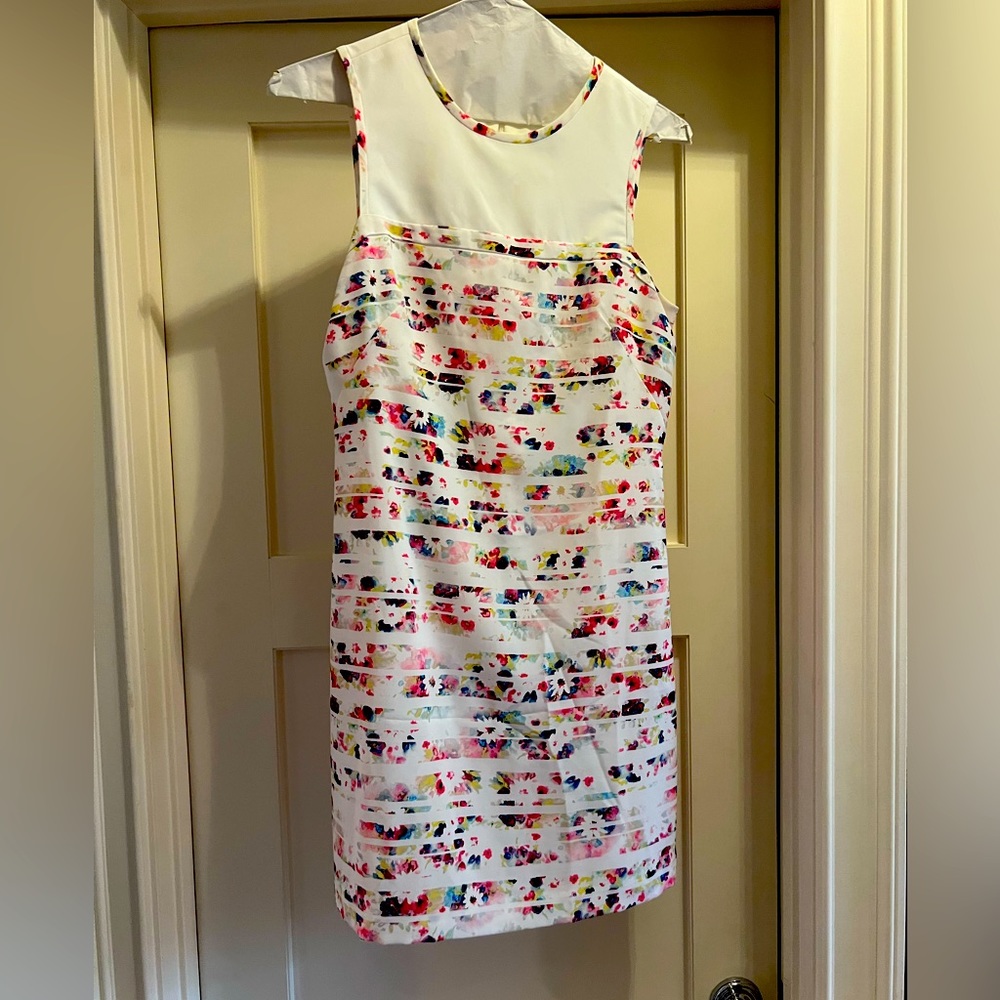 Shoshanna shift dress multi color